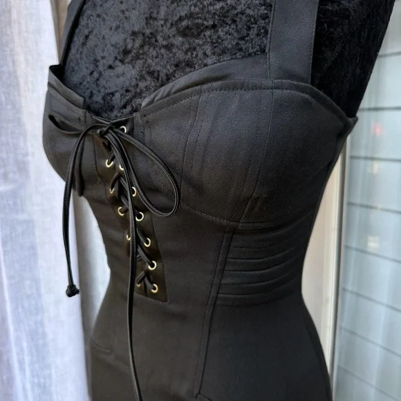 Xoxo little black dress size 1/2 - Picture 2 of 4